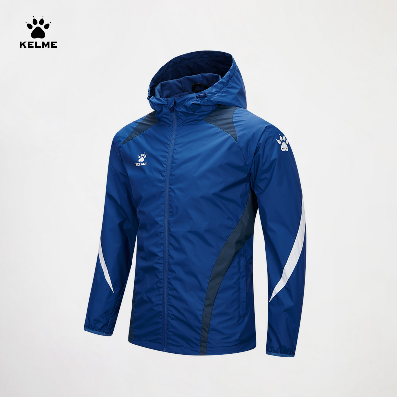 Outdoor Sport Waterproof Jacket - KELME 남성용 방수 후드 우븐 재킷,