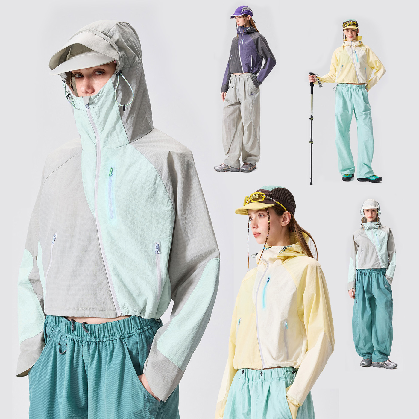 Outdoor Sport Waterproof Jacket - 여성 야외 스포츠 하이킹 경량 속건