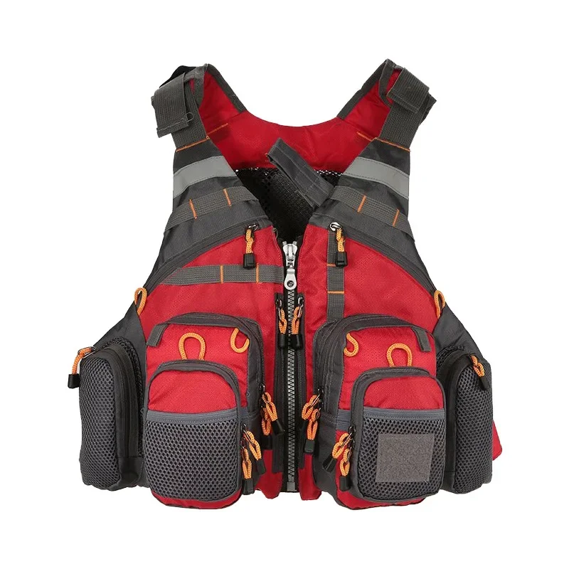 조절 가능한 낚시 조끼, 통기성 다중 포켓 구명 조끼, - Outdoor Sport Waterproof Jacket 리뷰 및 가격