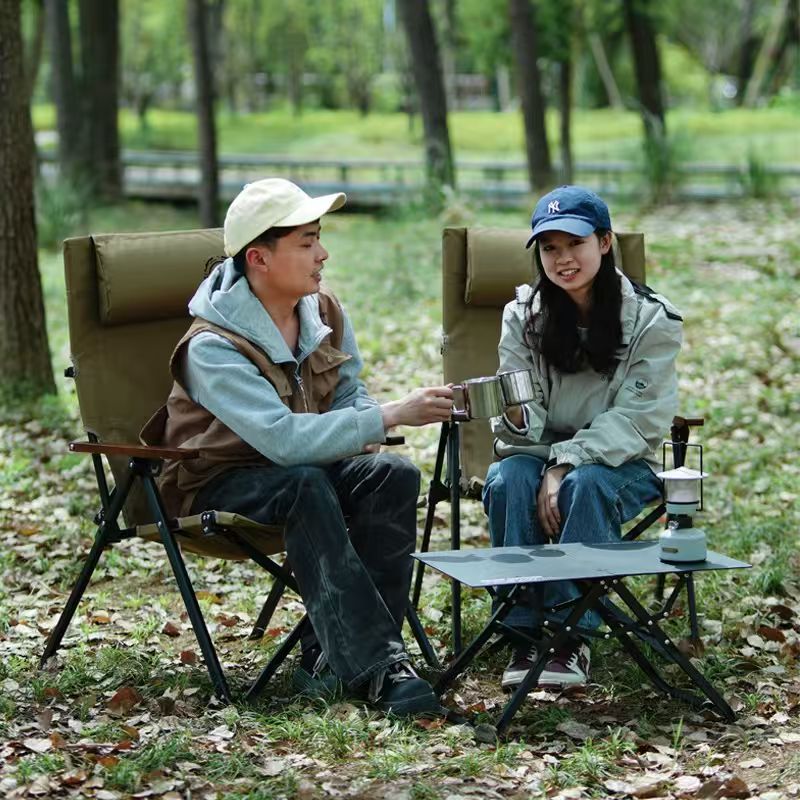 접이식 하이백 비치 캠핑 의자 4단계 조절 가능 철제  - Outdoor Sport Chairs 리뷰 및 가격