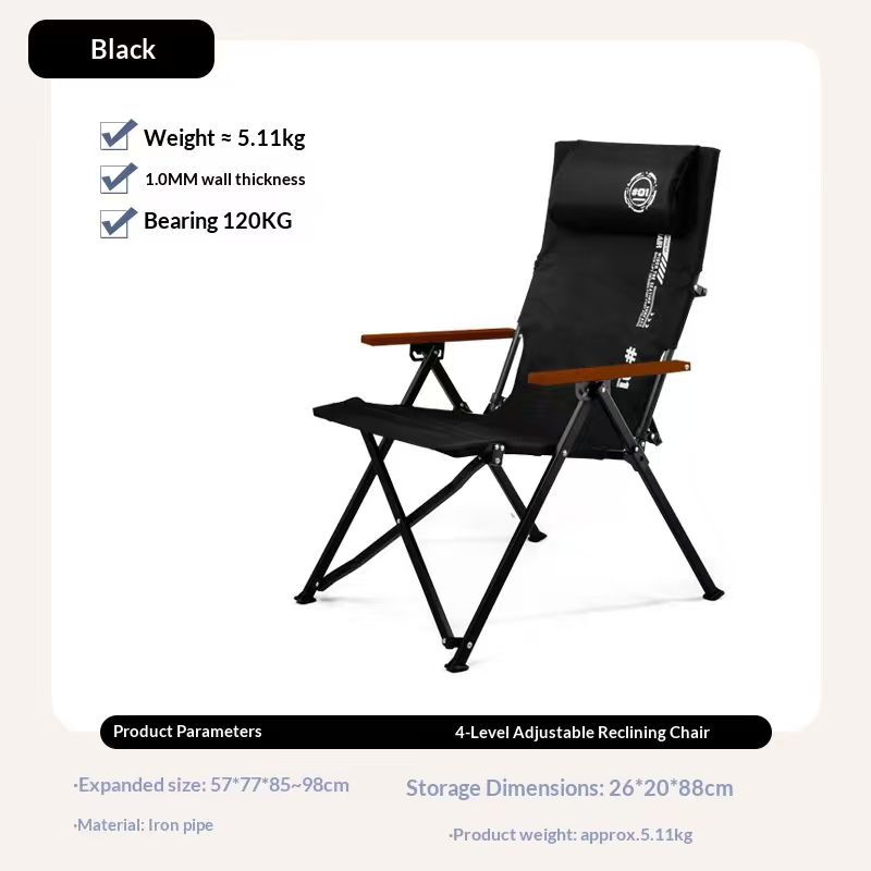 접이식 하이백 비치 캠핑 의자 4단계 조절 가능 철제  - Outdoor Sport Chairs 리뷰 및 가격