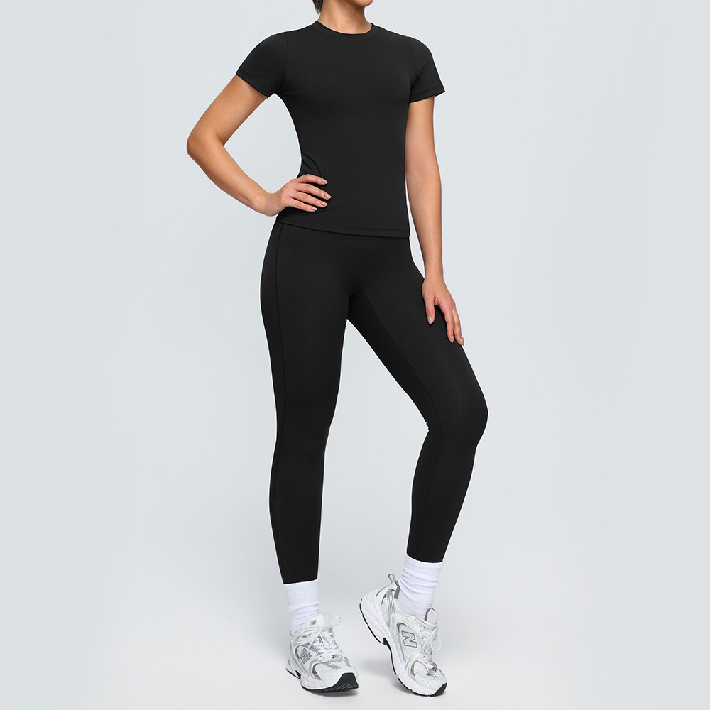 요가 세트 빠른 건조 2 조각 여성 반팔 긴 바지 야외 - Outdoor Sport Outfit 리뷰 및 가격