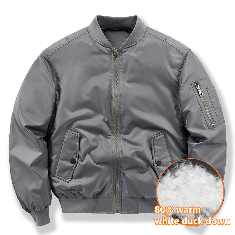 남성용 겨울 다운 재킷, 짧은 공군 MA1 파일럿 유니 - Outdoor Sport Waterproof Jacket 리뷰 및 가격