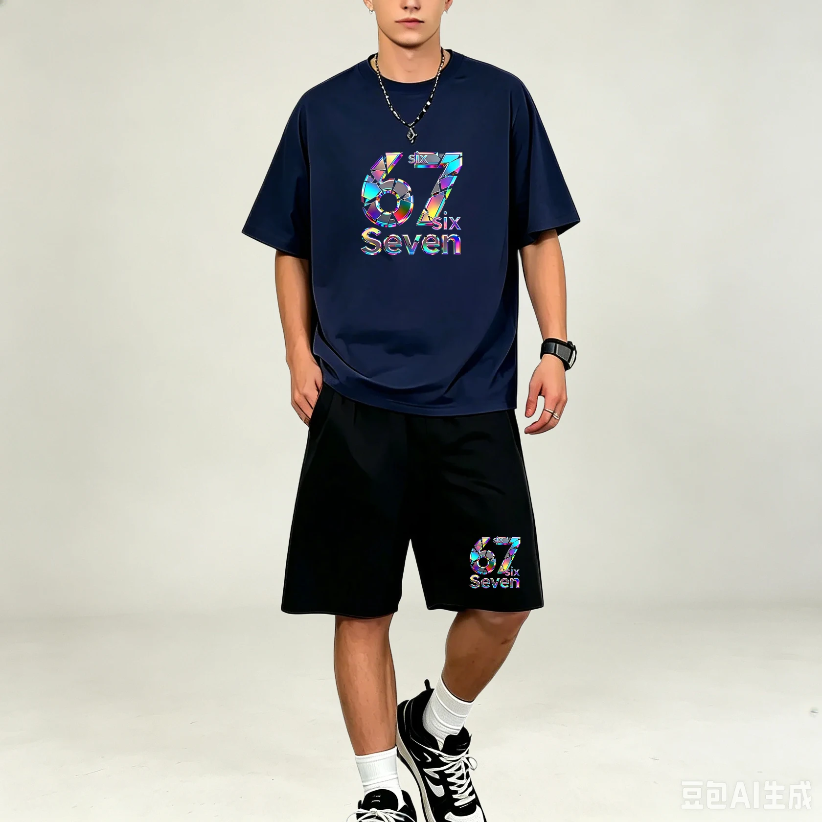 남성 티셔츠 세트 속건 2피스 의상 오버사이즈 프린트  - Outdoor Sport Outfit 리뷰 및 가격